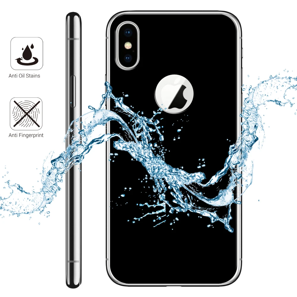 5D изогнутые назад закаленное Стекло для IPhone X царапинам Экран протектор Назад