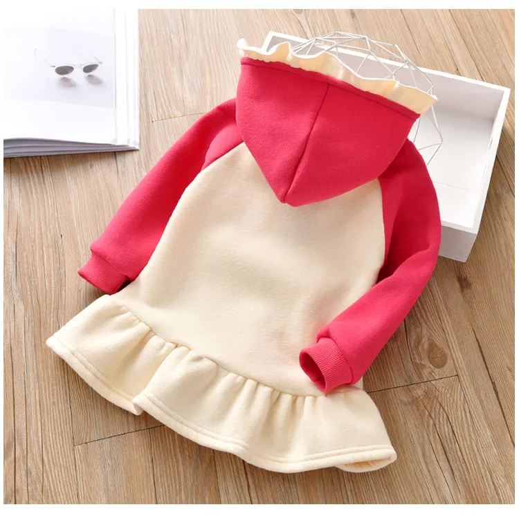 BibiCola 2018 girls dress cotton casual princess for children autumn long sleeve hoodies outfits kids bebe sport clothing | Детская