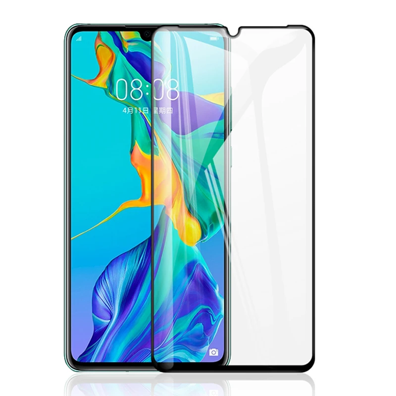 Стекло для Huawei P40 30 Lite полное покрытие Защита экрана легкое защитное стекло huawie P 40