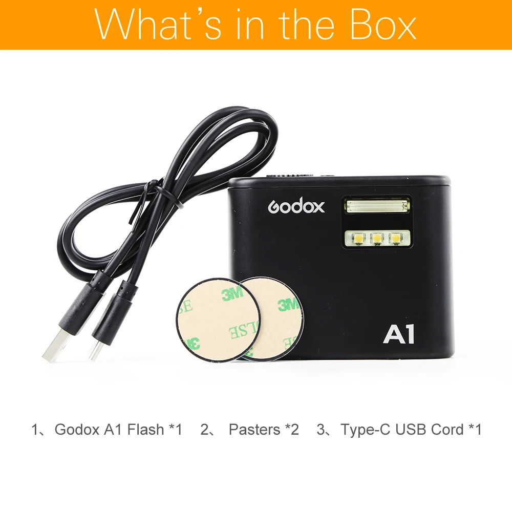 В наличии Godox A1 смартфон Flash System 2 4G Беспроводная вспышка Trigger постоянное