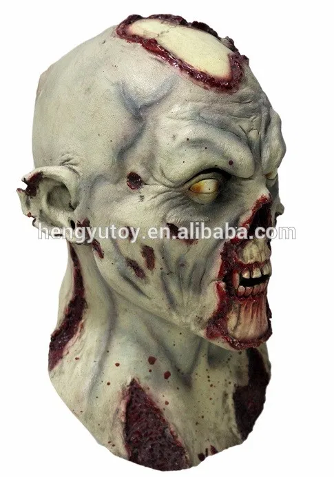 

Halloween Fancy Dress Adult Zombie Rotting Death Full Head and Neck Latex Mask