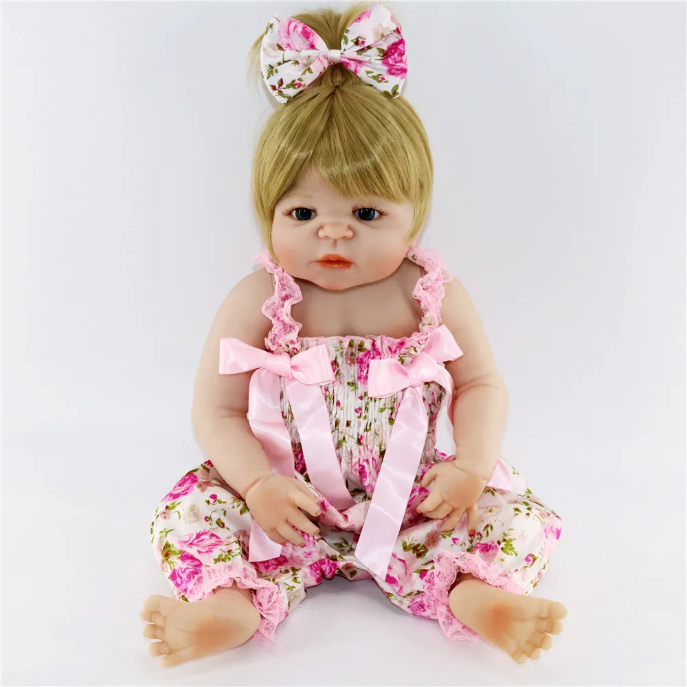 White skin bebe Reborn Baby Doll fashion Girl Princess 23 inch Dolls Alive Reborns cute Toy For kids Best Christmas present |