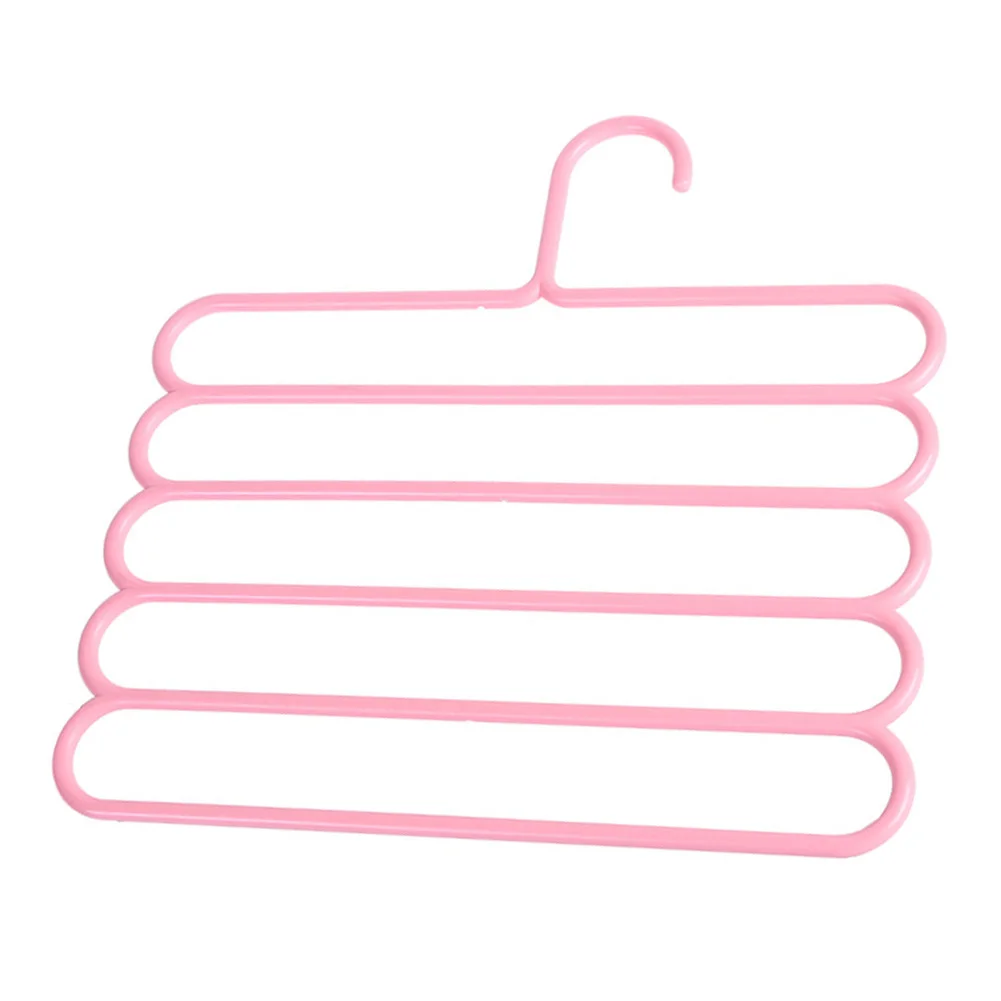 Нескользящий держатель шарфа 5 слоев брюки вешалка для одежды стеллаж спальни