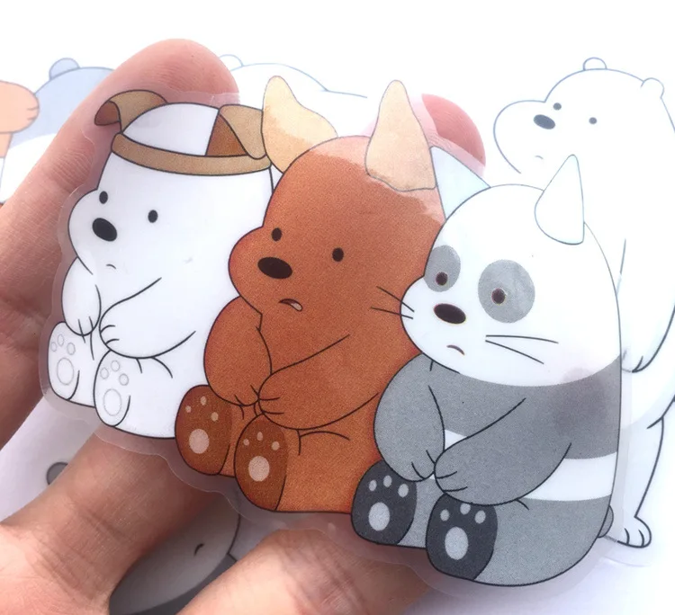 100 листов/партия instagram Мы Голый медведь Марка Badtz Maru наклейки для ноутбука бомба