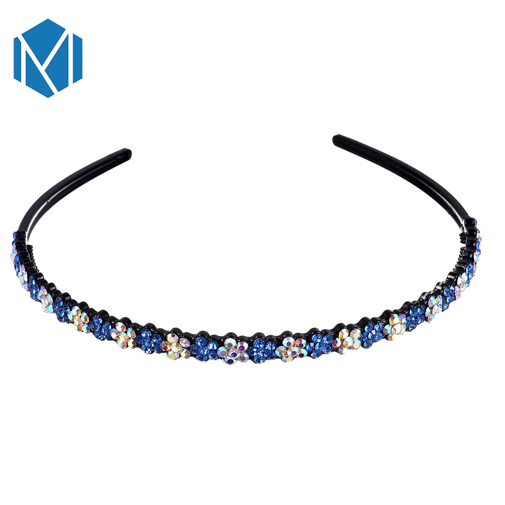 M MISM Новый дизайн девочек модные волосы погремушки головной убор с цветами сливы Глиттер Ринестоун Тиара Аксессуары для женщин Hood on.