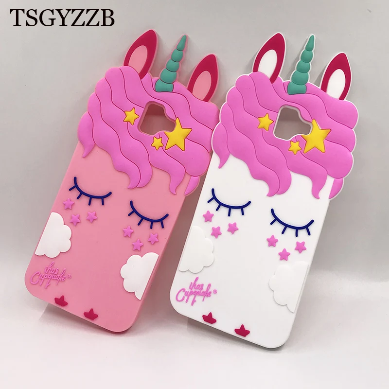 

3D Cute Unicorn Cartoon Soft Silicon Phone Case For Samsung Galaxy J2 Pro 2018 J3 J4 Plus J6 Prime J8 J7 2017 J5 2016 Back Cover