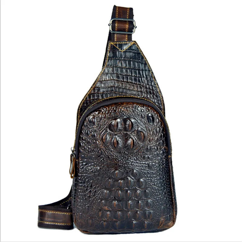 100% гарантия нагрудные сумки из натуральной кожи мужские сумки-мессенджеры