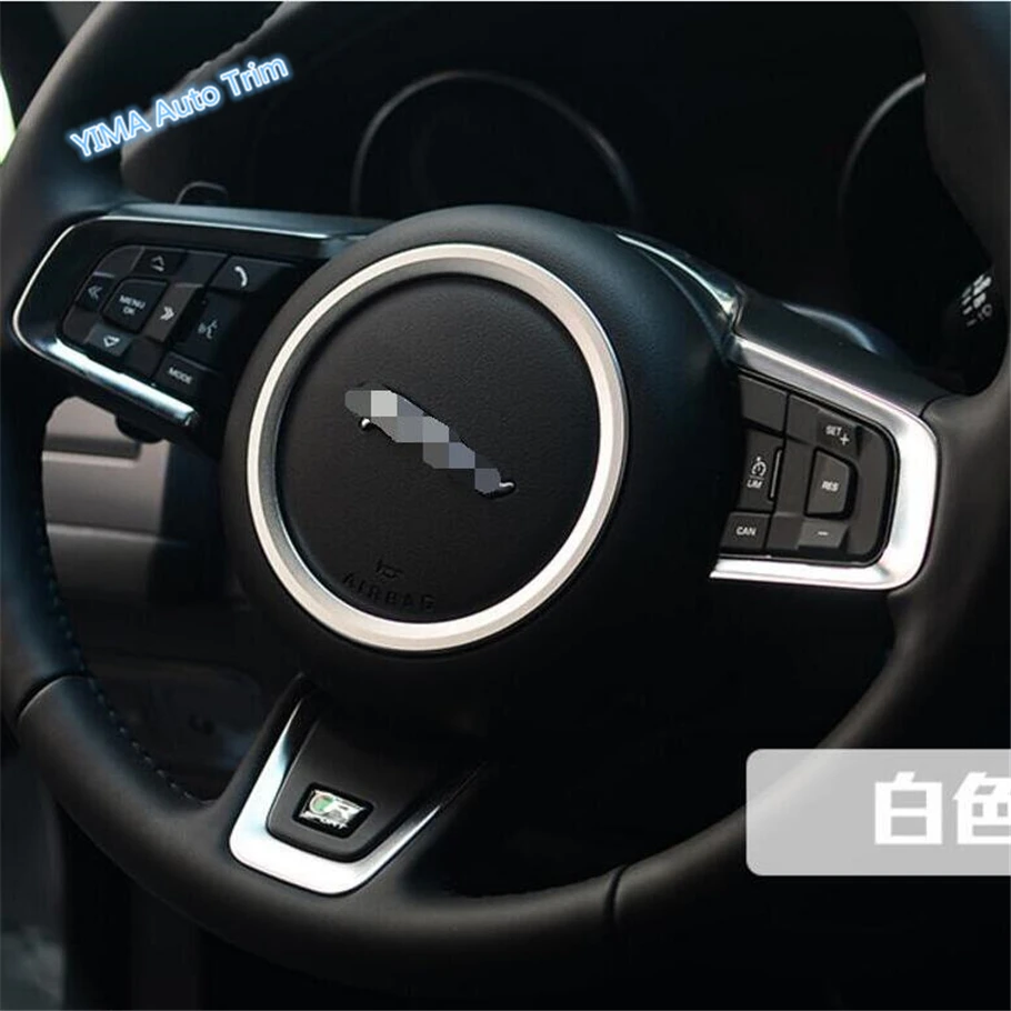 

Lapetus Auto Styling Central Steering Wheel Decoration Ring Cover Trim 3 Colors Fit For Jaguar XE 2016 2017 2018 2019
