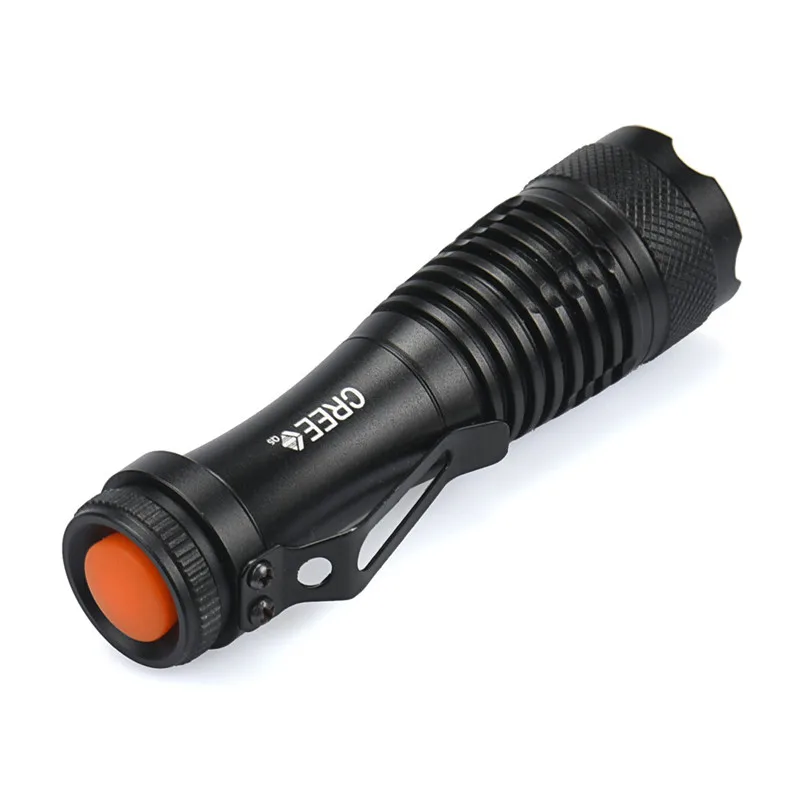 2018 CREE Q5 AA/14500 3Mode ZOOM LED Super Bright Flashlight MINI Police Torch Safety &amp Survival Z1012 5Down | Спорт и