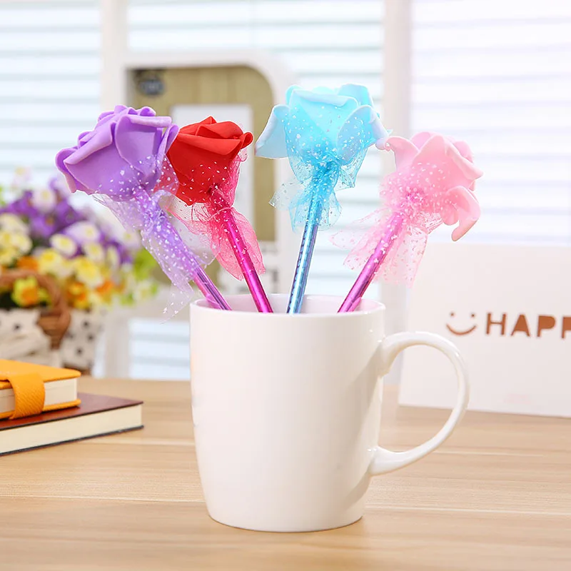 Моделирование Роза шариковая ручка с 0.5 мм синий пополнения студент подарок