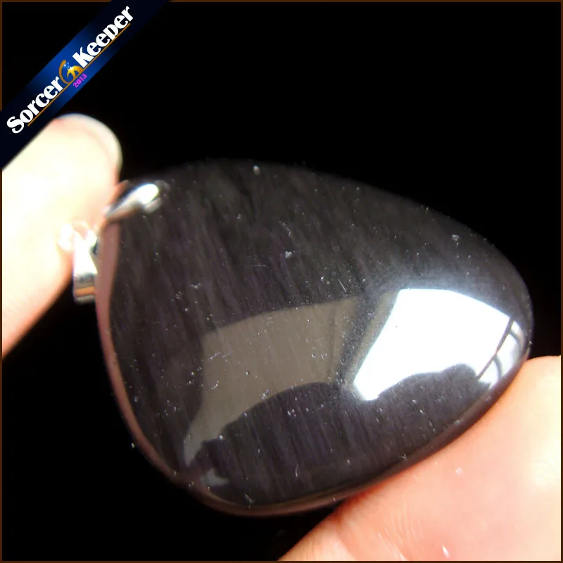Hot Crystal Jewelry Accessory Pendant Natural Obsidian Stone Beads Statement Necklace Pendants For Men Jewellery Bijou SS614 | Украшения и