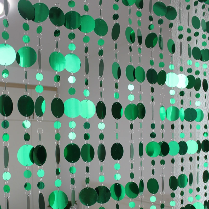 

Fashion interior home decoration curtains DIY plastic sequins hotel shopping mall hall decoration ornaments