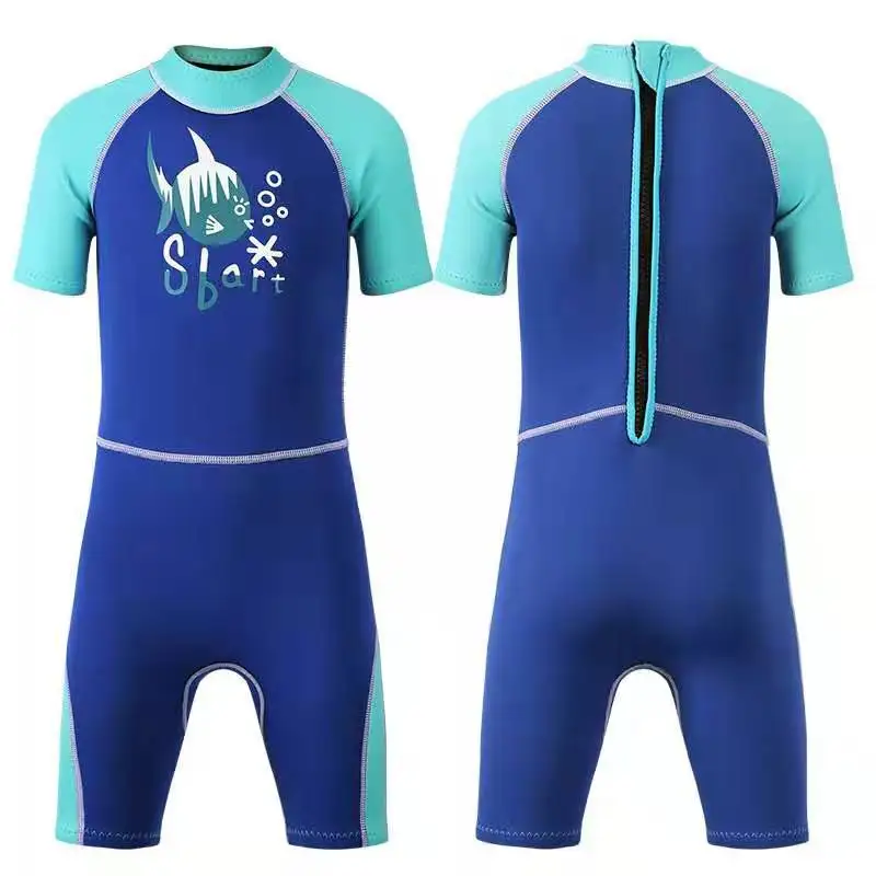 Неопреновый гидрокостюм Sbart 2 мм слитный купальник для девочек и мальчиков