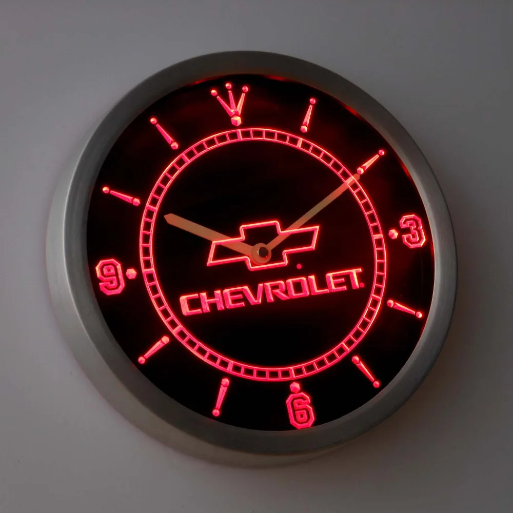Неоновый светильник chevrolet nc0817 светодиодный настенный светильник|wall clock|led wall