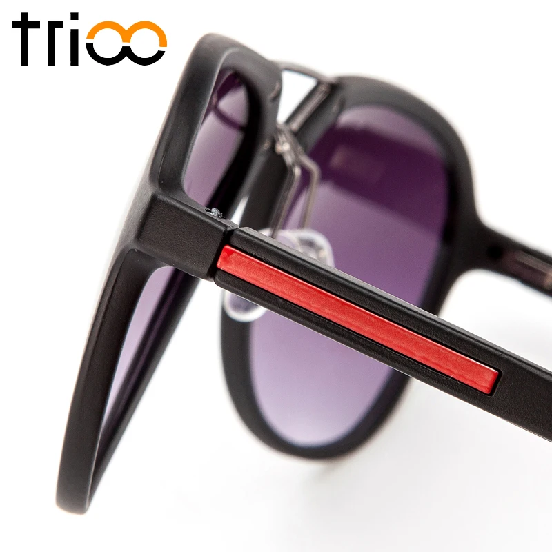 TRIOO Простые солнцезащитные очки классные матовые мужские Gafas de sol высокое
