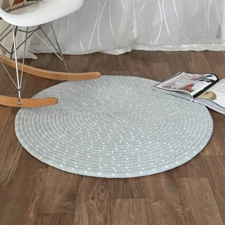 Carpet6 Однотонный скандинавский домашний декоративный коврик-подстилка для дивана, стола, сиденья, коврик для кресла, круглый коврик для гостиной, спальни - Цвет: Carpet6