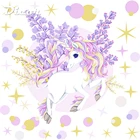 Новинка 2019, мультяшный милый единорог, Звёздные цветы, Настенная Наклейка s, скандинавский стиль, детская комната, декор для гостиной, DIY настенные наклейки для дома, наклейка