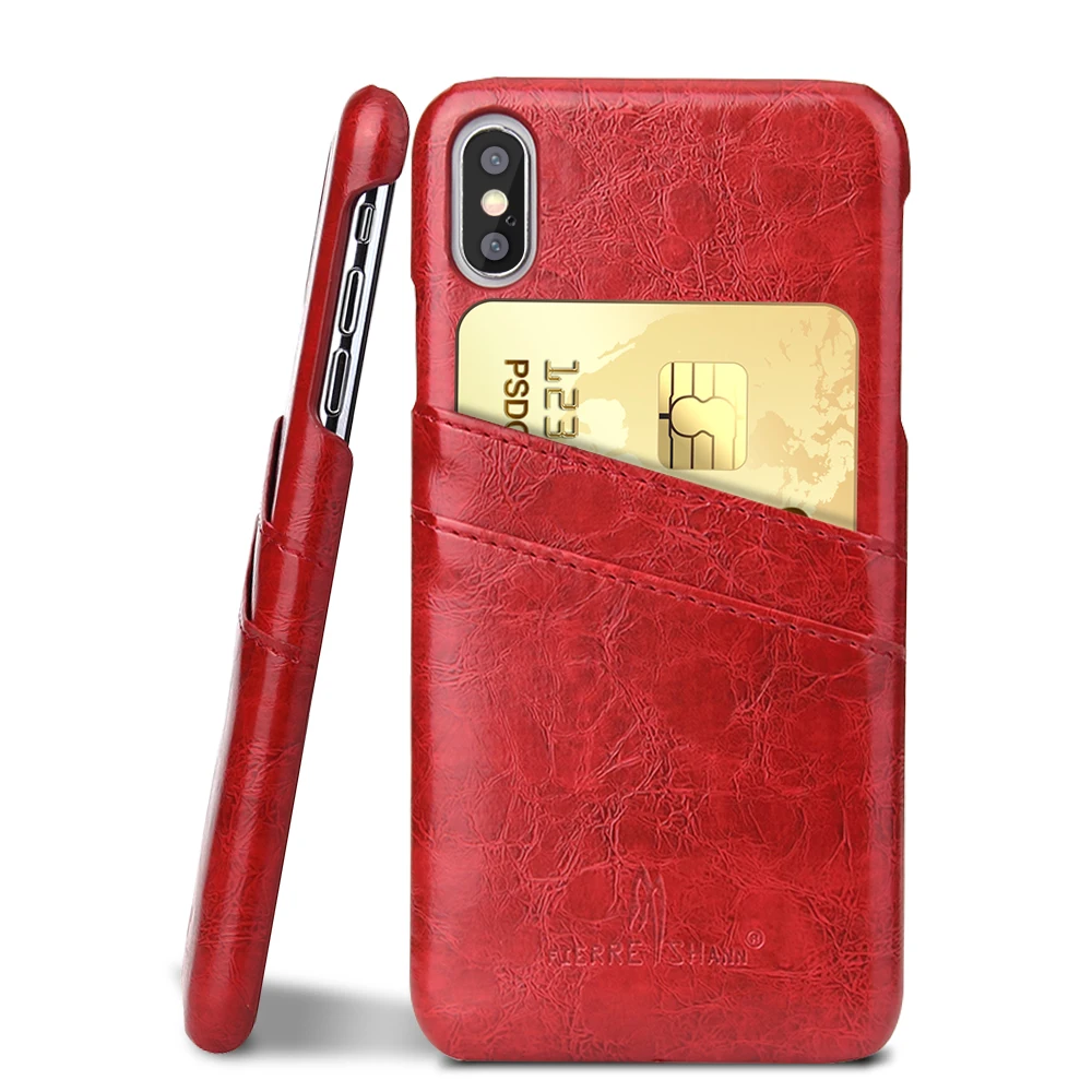NYFundas для iPhone XS Max Чехол кожаный держатель карт слоты противоударный жесткий чехол