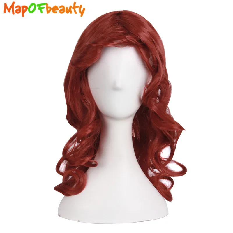 MapofBeauty косплэй парик Аниме костюм ролевая игра Цвет: черный синий оранжевый
