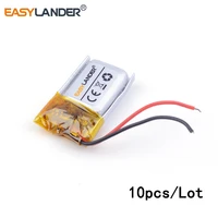 10pcs lot 3 7v lithium li ion polymer rechargeable battery 371422 90mah for mp3 bluetooth battery clips batter