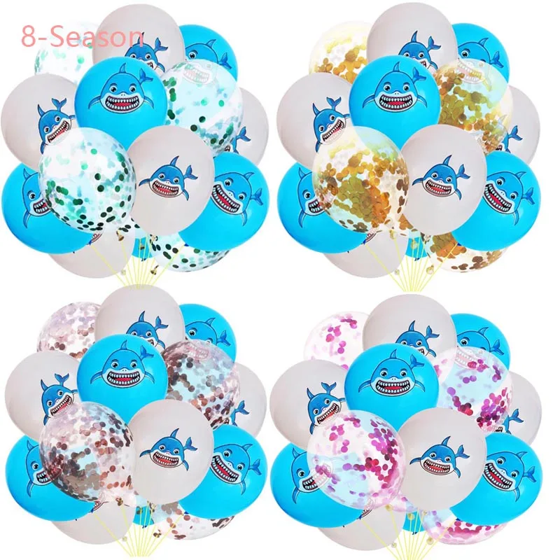 

8-Season Baby Birthday Shark Party Amazing Sharks Themed Birthday Toy Balloons Sea Ocean Animal Toy Ballons Baby Shower Favors