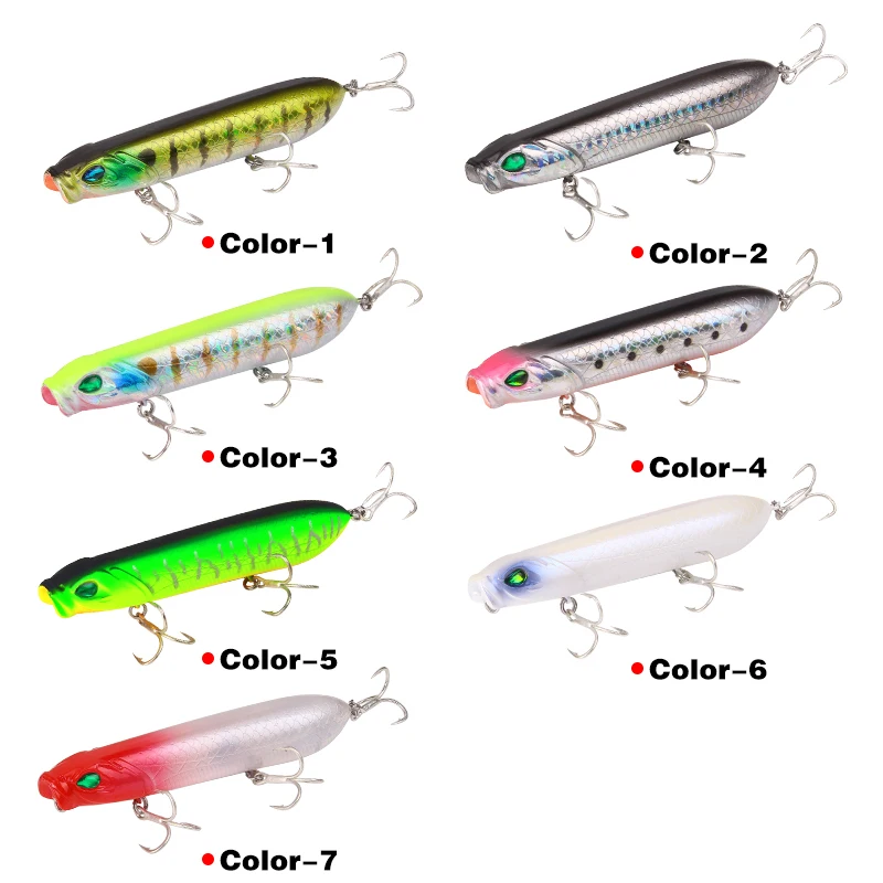 HAODIAOZHE 1Pcs Popper Bait Fishing Lure Crankbait Artificial Baits Sinking Wobblers Fish Lures With 6# Hooks Pesca YU411 | Спорт и