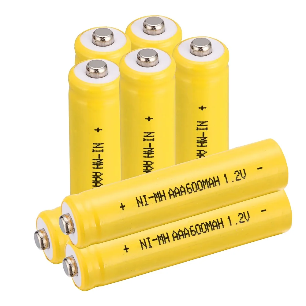 8 шт набор 600 mah AAA 3A 1 2 V Ni MH аккумуляторная батарея желтый| |