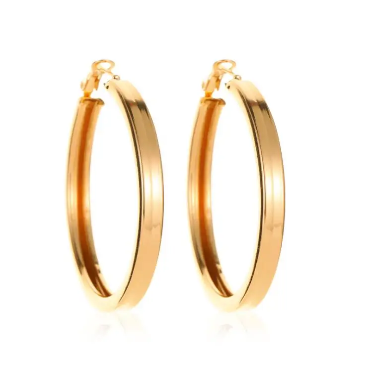 2 цвета Новые именной обруч серьги толстые круглые минималистичные Эффектные