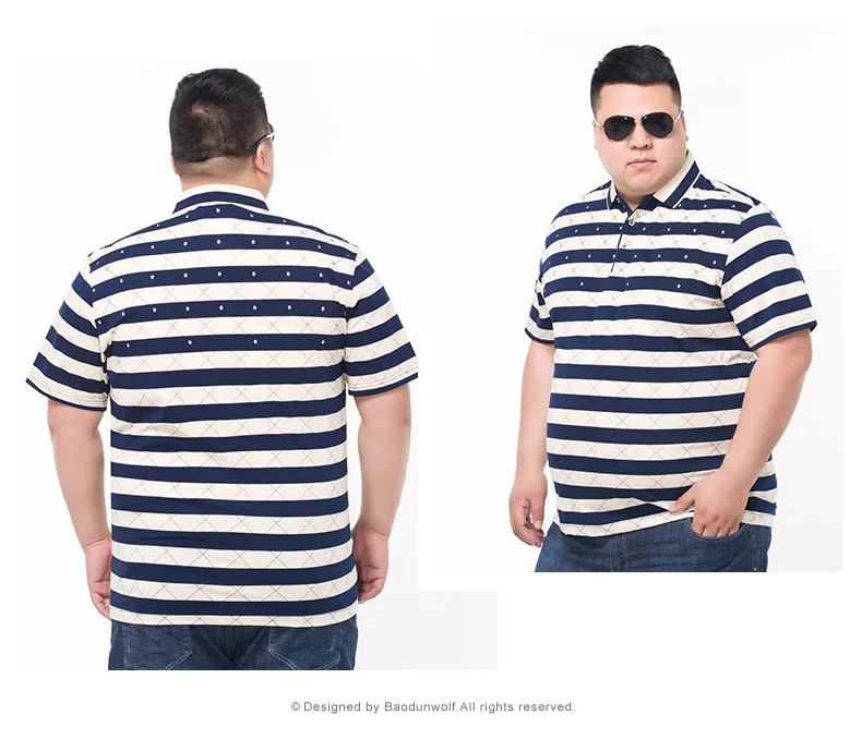 10XL 8XL 6XL 5XL 4X Для мужчин Мужские поло Вышивка узоров Поло рубашка плоский воротник