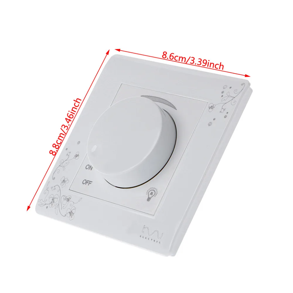 1 комплект роскошный настенный переключатель яркости цвета слоновой кости белый