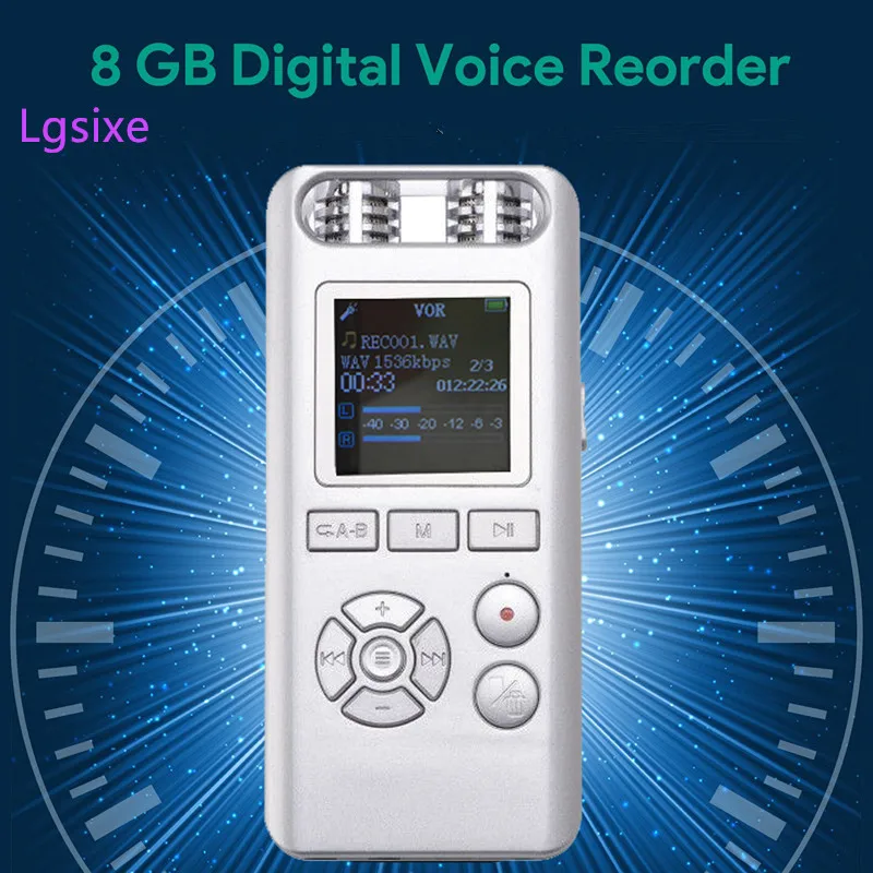 Цифровой голосовой активации Регистраторы по Lgsixe 8 ГБ звук диктофон для лекции
