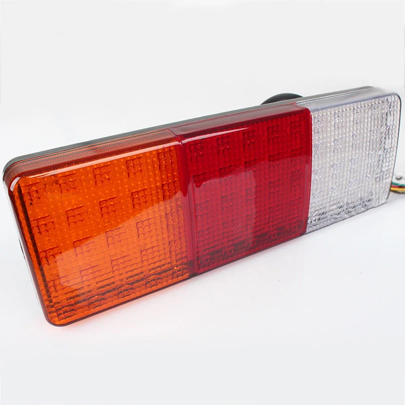 

12V DC Rectangle Removable Tail Light 75LED Super Bright For Caravan Truck Bus Car Indicator Useful