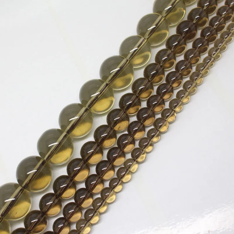 Мини. Заказ составляет 7 долларов! Дымчато-коричневые кварцевые чайные круглые