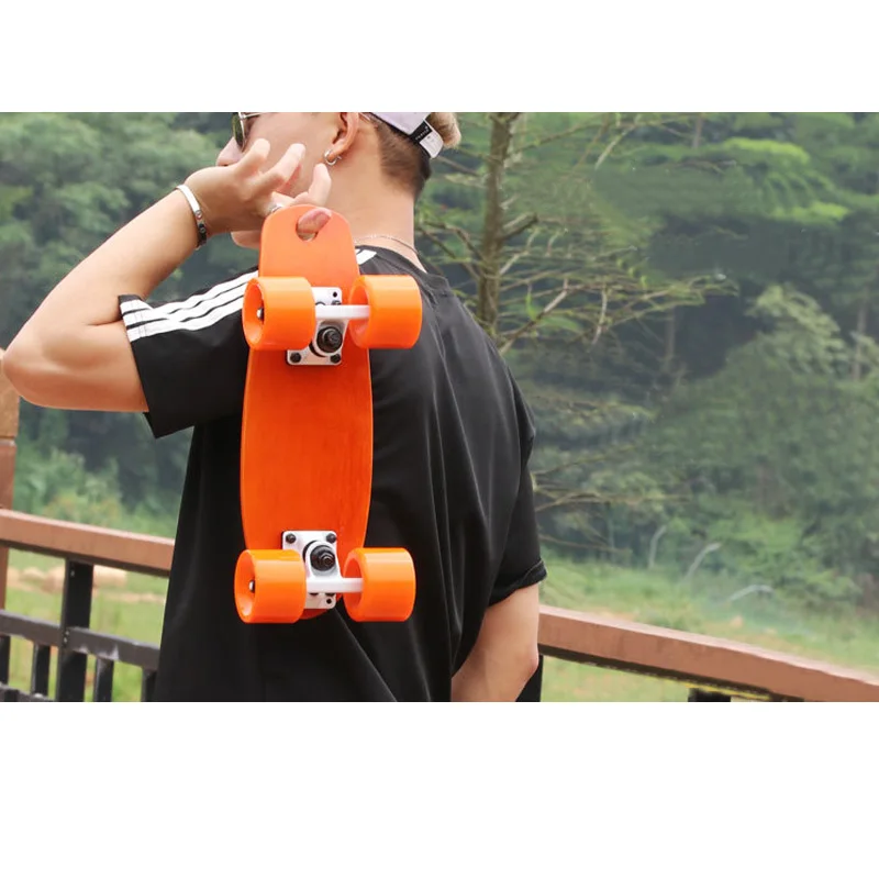 Мини 17 дюймов рыбы скейтборд клен профессиональный Longboard скейтборды полный для