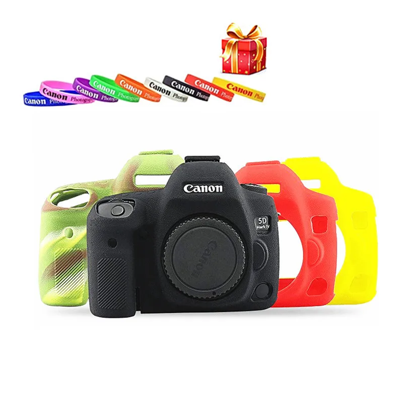 Мягкий силиконовый чехол для камеры Canon 5dmark III 5D3 5DS 5D4 6D 6D2 70D 80D 800D|Сумки