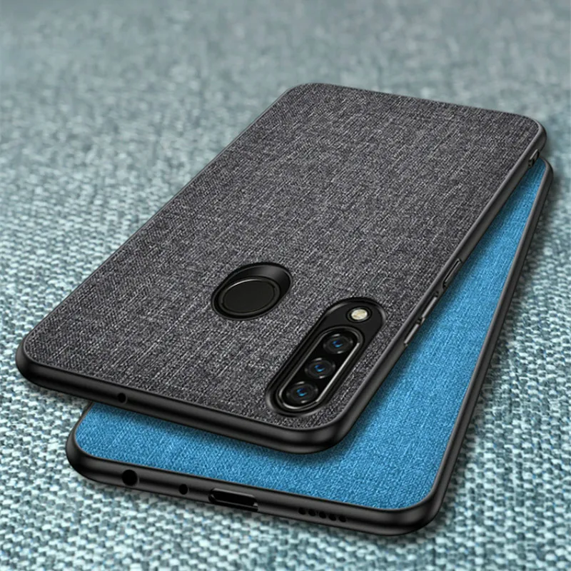 Тканевый жесткий чехол из ПК для OPPO Realme 3 Pro мягкий ТПУ с рамкой задняя крышка 2 1
