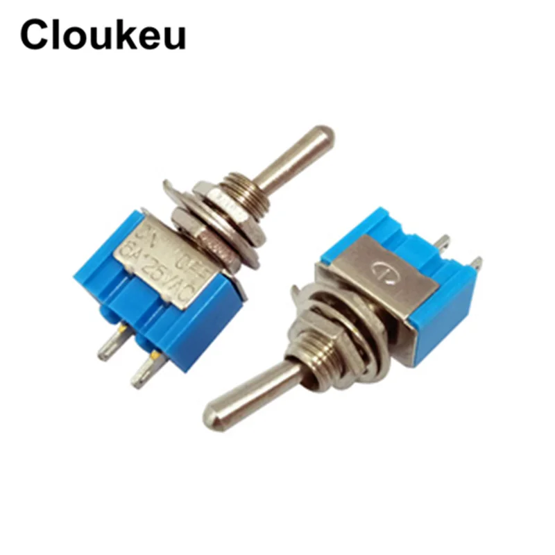 

5 шт. MTS-101 синий 6 мм 2Pin/2 файл вкл.-кулисный переключатель 6A125V
