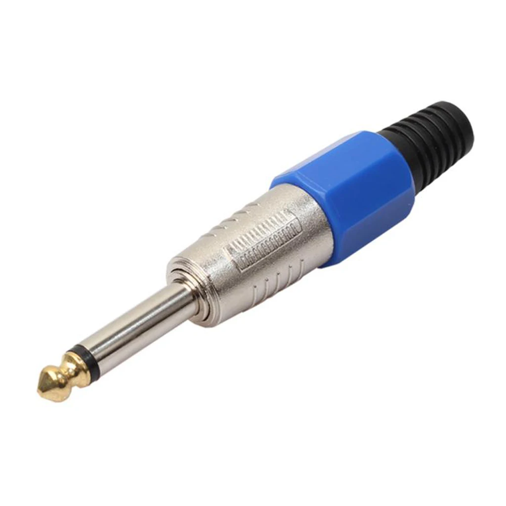 10 шт. 6 35 мм моно разъем для XLR 3Pin Jack микрофон спикер кабельный гитары миксер