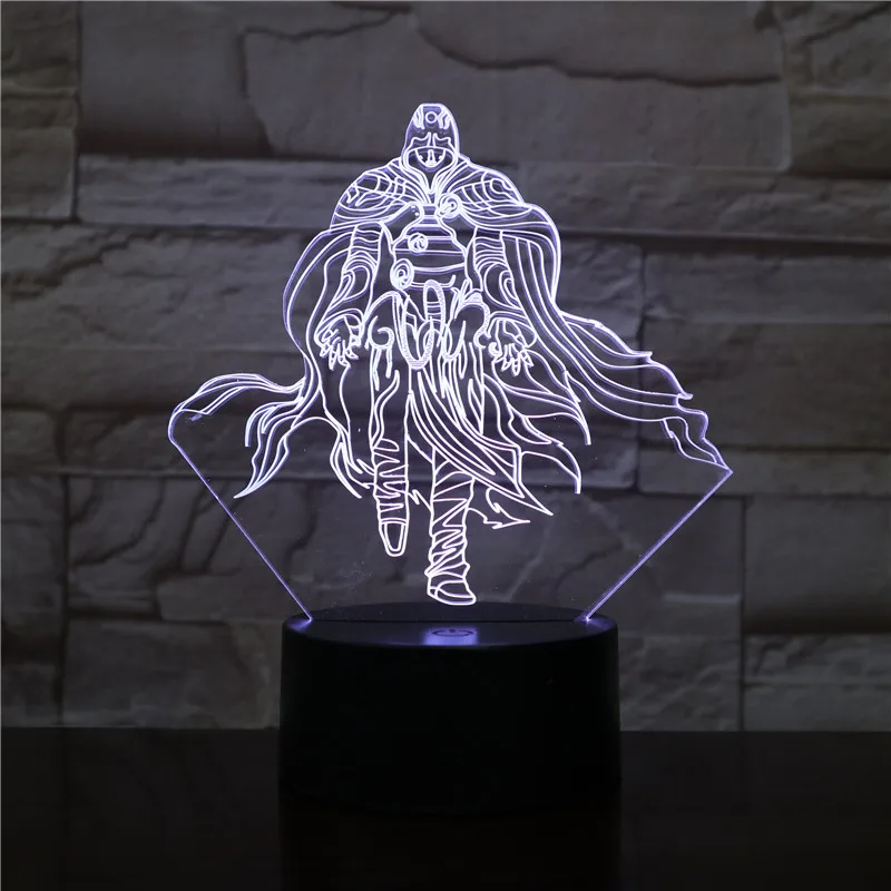 Assassins Creed Altair фигурный светодиодный ночной Светильник для детей Спальня домашний декор Цвет изменение детский ночной Светильник для ребенка ночник 3d