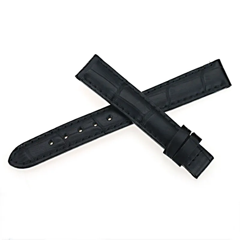 Браслет ISUNZUN 13 мм для Tissot 1853 T057.910 T057.210 кожаный ремешок T057 Альтернативный Черный