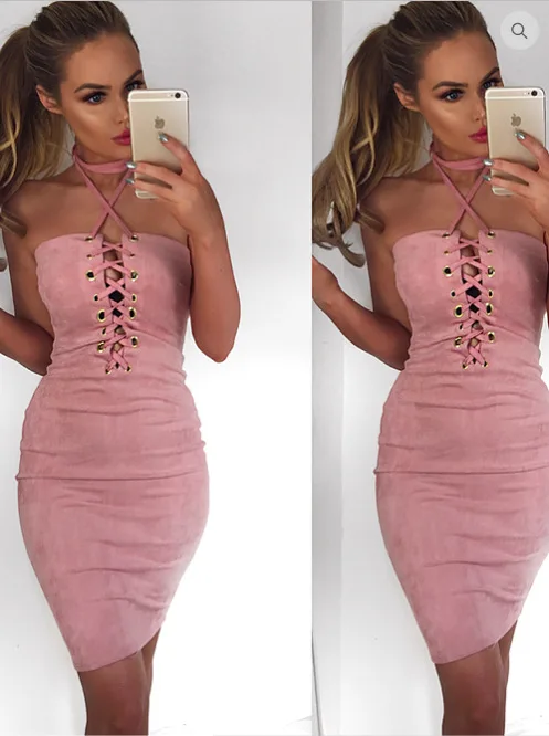 2017 Women Summer Sleeveless Slip Dresses Bandage Dress womens body dress sexy lady dresses | Женская одежда