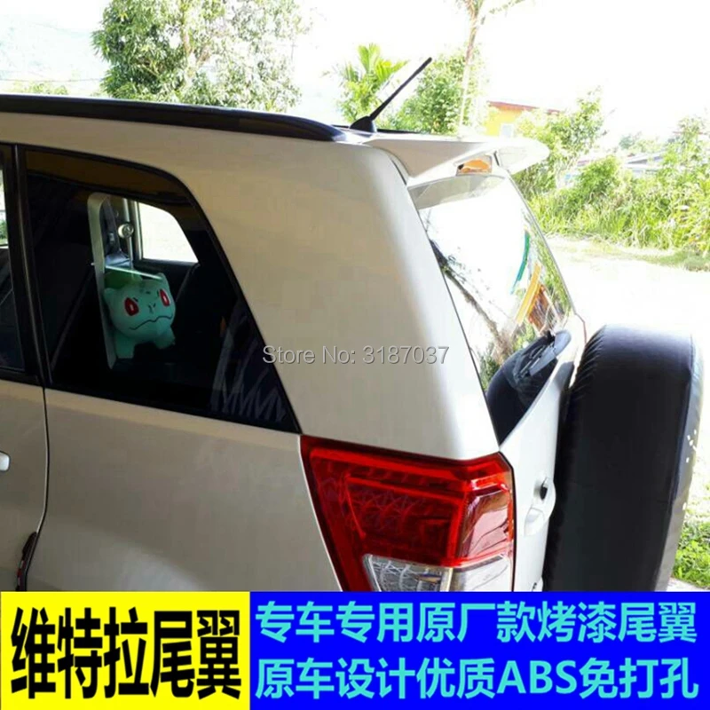 For Suzuki Grand Vitara Spoiler 2009-2013 ABS Plastic Unpainted Color Rear Roof Wing Trunk Lip Boot Cover Car Styling | Автомобили и