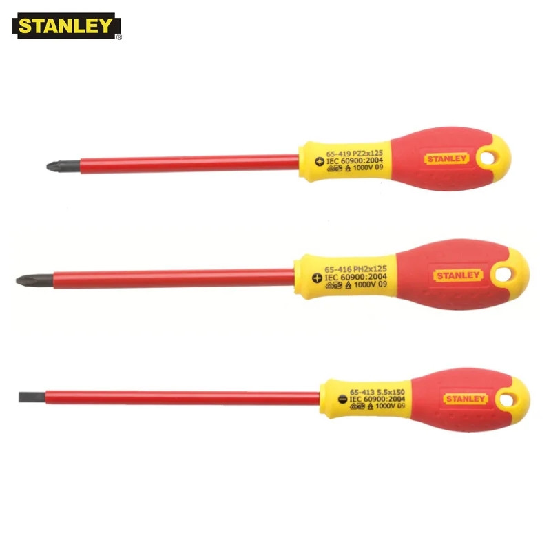 Промышленная отвертка Stanley 1 шт. напряжение 1000 В изолированная с высоким крутящим