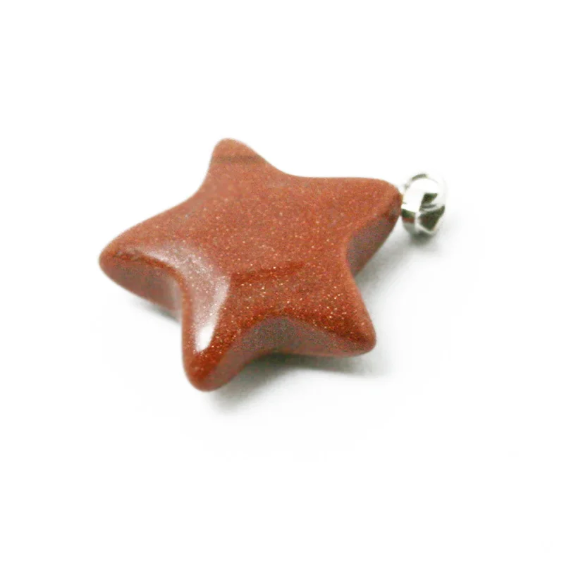 Подвеска в виде звезды из натурального синтетического камня 20 мм|charm bracelets sterling