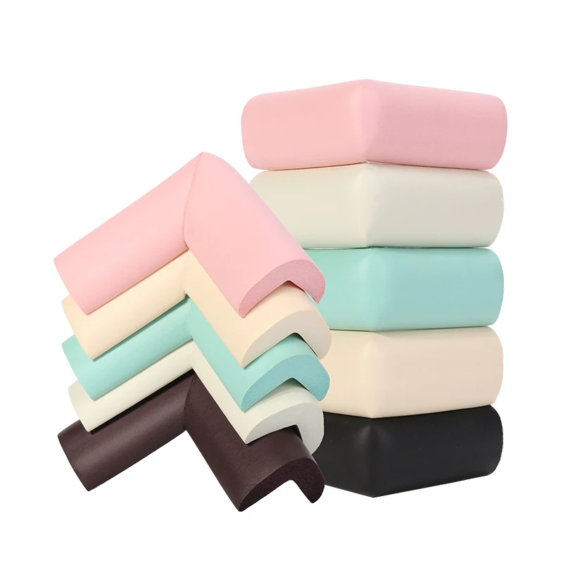 Esquina de protecci&oacute;n para ni&ntilde;os de 55x55mm, escritorio de mesa suave, esquina de seguridad para beb&eacute;s, protectores de bordes de seguridad para beb&eacute;s, 8 unids/lote-0