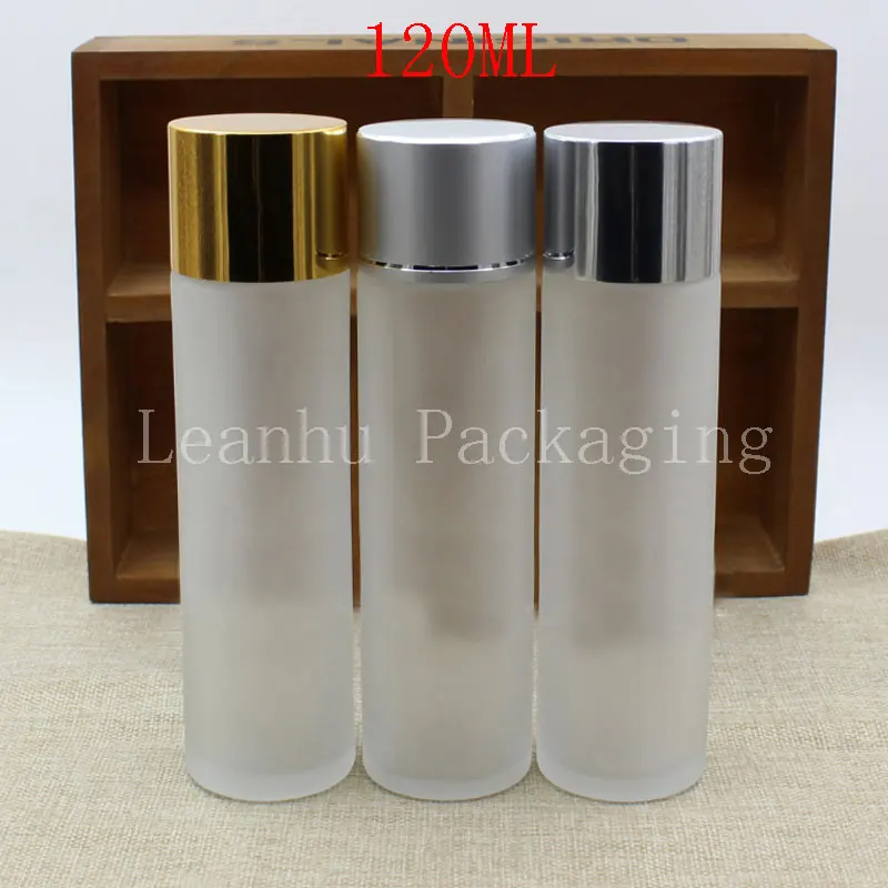 Wholesale 120ml Frosted Glass Bottle, 120cc Toner/Emulsion/Water Bottle, Comestic Packaging Container
