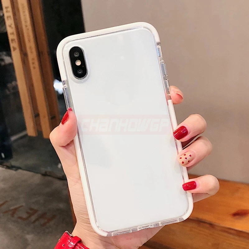 Двухцветный прозрачный силиконовый чехол для Xiaomi Redmi Note 5 6 7 Pro Global 6A pro мягкий Mi 9 8 A2