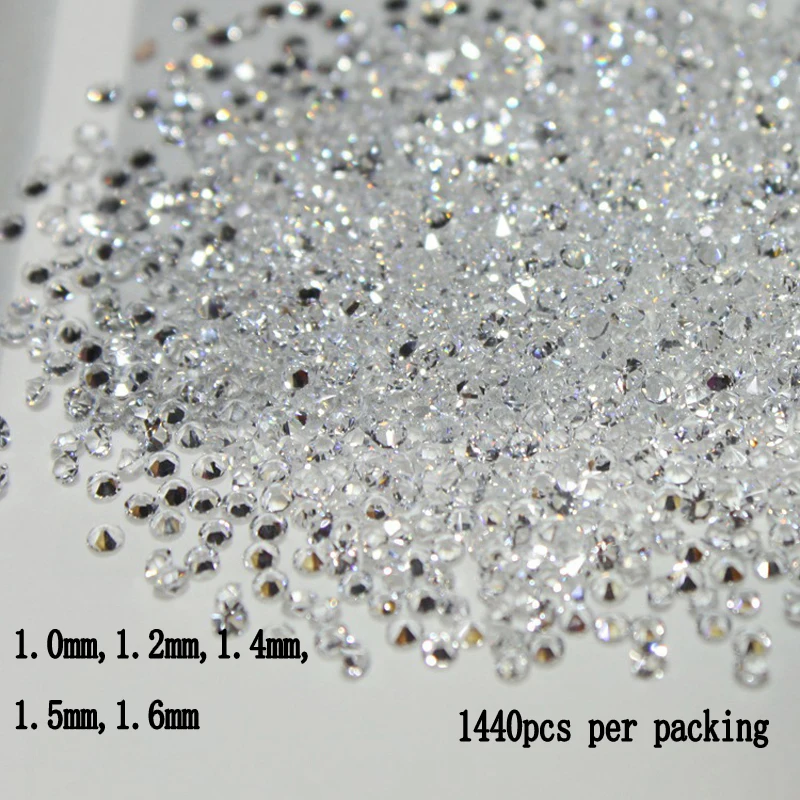 2021 New All Sizes 50g Crystal Chaton Nail Art Rhinestone Micro Manicure Decoration Tiny Mini Rhinestones Glass