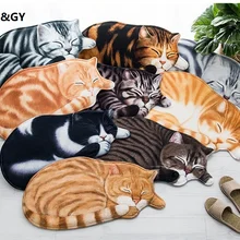 LYN&GY Japan Style Cat Shape Floor Mat Anti-slip Floor Kitchen Carpet Toilet Tapete Water Absorption Non-slip Rug Porch Doormat LYN&GY Japan Style Cat Shape Floor Mat Anti-slip Floor Kitchen Carpet Toilet Tapete Water Absorption Non-slip Rug Porch Doormat