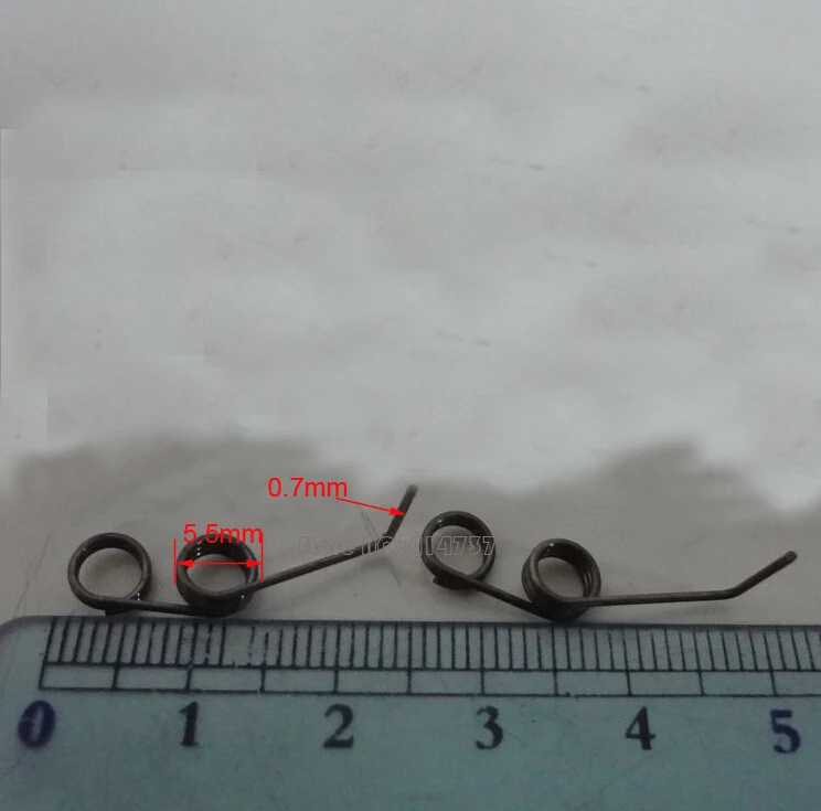 

10pcs Spring steel torsion springs 0.7mm wire tensioning torsion spring